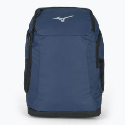 Plecak treningowy Mizuno TR 40 l navy. Niebieskie plecaki męskie Mizuno, bez wzorów, z materiału. Za 219.99 zł.