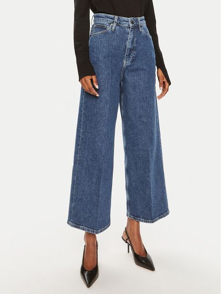 Calvin Klein Jeansy K20K207267 Granatowy Wide Leg. Niebieskie jeansy damskie CALVIN KLEIN. Za 369.99 zł.