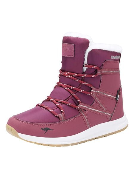 Kangaroos Kozaki zimowe "Leyla" w kolorze fioletowym rozmiar: 39. Różowe kozaki damskie Kangaroos, z wełny, bez obcasa. Za 91.56 zł.