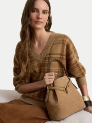 LAUREN RALPH LAUREN Torebka 431P18459001 Brązowy jasny. Brązowe torebki klasyczne damskie Lauren Ralph Lauren, bez wzorów, z nubiku, bez dodatków. Za 1,899.00 zł.