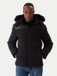 Guess Kurtka zimowa M5BL2A W2202 Czarny Regular Fit. Czarne kurtki męskie Guess, na zimę, m, z aplikacjami, z syntetyku, bez kaptura. Za 639.00 zł.