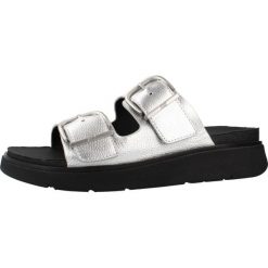 Sandały FITFLOP A2T 011 Srebrny. Szare sandały męskie FIT FLOP, ze skóry, bez zapięcia. Za 528.99 zł.