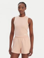 Guess Top V6GP17 K3215 Pomarańczowy Regular Fit. Brązowe topy damskie Guess, s, z aplikacjami, z syntetyku, bez kołnierzyka. Za 239.99 zł.