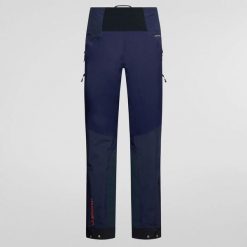 Spodnie La Sportiva Supercouloir GTX Pro. Niebieskie spodnie materiałowe męskie La Sportiva, bez wzorów, z gore-texu, z podwyższonym stanem. Za 2,929.65 zł.