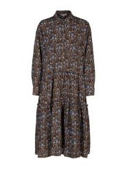 Herrlicher Sukienka w kolorze czarno-beżowym rozmiar: L. Czarne sukienki damskie Herrlicher, l, bez wzorów, bez kołnierzyka, bez ramiączek, midi. Za 113.90 zł.