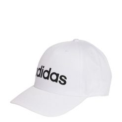 Czapka LINEAR BASEBALL CAP. Białe czapki męskie Adidas, bez wzorów. Za 64.95 zł.