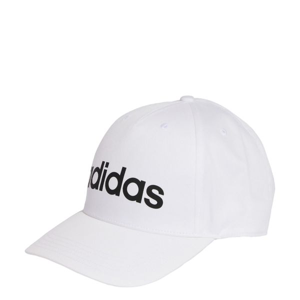Czapka LINEAR BASEBALL CAP. Białe czapki męskie Adidas, bez wzorów. Za 64.95 zł.