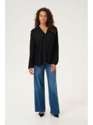 Kaffe Bluzka w kolorze czarnym rozmiar: 42. Czarne bluzki damskie Kaffe, bez wzorów, z wiskozy, bez kołnierzyka, bez ramiączek. Za 78.66 zł.