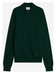 Perfect Cashmere Kaszmirowy kardigan "Jules" w kolorze ciemnozielonym rozmiar: M. Zielone kardigany męskie Perfect Cashmere, m, bez wzorów, z kaszmiru, bez kołnierzyka. Za 500.99 zł.