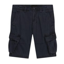 Spodenki cargo Superdry Core. Niebieskie szorty męskie Superdry., z bawełny, bez kołnierzyka. Za 292.50 zł.