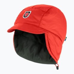 Czapka zimowa Fjällräven Expedition Padded Cap. Czerwone czapki męskie Fjällräven, na zimę, bez wzorów, sportowe. Za 281.05 zł.