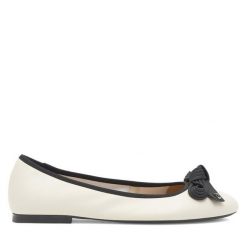 Baleriny GINO ROSSI. Brązowe baleriny damskie Gino Rossi, bez wzorów, bez obcasa. Za 199.99 zł.