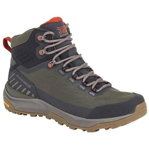 Buty trekkingowe męskie Karrimor Peregrine. Zielone buty trekkingowe męskie Karrimor, z gumy, bez zapięcia, trekkingowe. Za 636.99 zł.