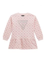 Guess Sukienka codzienna K5BK18 KAD74 Różowy Regular Fit. Czerwone sukienki dziewczęce Guess, z aplikacjami, z bawełny, bez ramiączek. Za 159.99 zł.