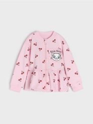 Bluza Kicia Kocia - różowy. Czerwone bluzy i bluzki niemowlęce Sinsay, bez wzorów, bez ramiączek, bez kaptura. W wyprzedaży za 18.99 zł.