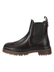 GANT Footwear Skórzane sztyblety "Aligrey" w kolorze bordowym rozmiar: 41. Czerwone botki damskie GANT Footwear, sportowe, bez obcasa, bez zapięcia. Za 291.06 zł.