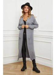 Joséfine Kardigan "Acor" w kolorze szarym rozmiar: M. Szare kardigany damskie Joséfine, m, bez wzorów, z kaszmiru. Za 187.52 zł.