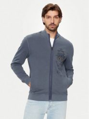 Aeronautica Militare Bluza 242FE1926F560 Niebieski Regular Fit. Niebieskie bluzy bez kaptura męskie AERONAUTICA MILITARE, m, z bawełny. Za 869.99 zł.