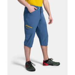 Męskie spodnie outdoorowe 3/4 Kilpi OTARA-M. Niebieskie spodnie materiałowe męskie Kilpi, bez wzorów, z materiału. Za 189.67 zł.