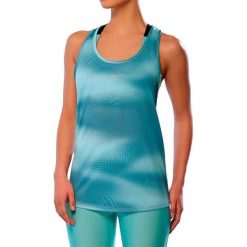 Damski tank top Mizuno Core Graphic. Niebieskie topy damskie Mizuno, bez wzorów, bez kołnierzyka. Za 191.00 zł.