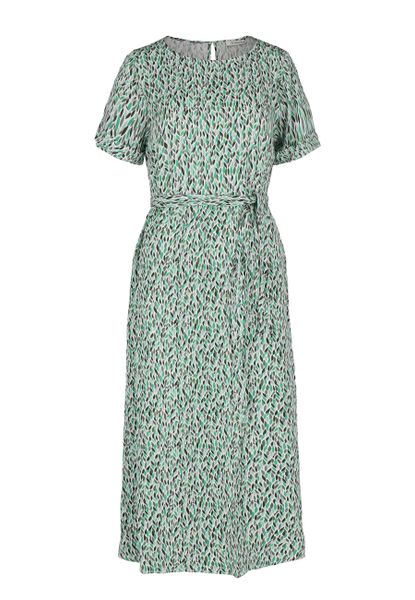 Długa sukienka z wzorem G-MARANTA. Zielone sukienki damskie Volcano, na co dzień, na lato, plus size, bez wzorów, z materiału, eleganckie, bez kołnierzyka, plus size, bez ramiączek, maxi, proste. Za 159.99 zł.