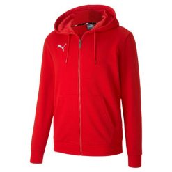 Bluza męska Puma teamGOAL 23 Casuals Hooded Jacket czerwona. Czerwone bluzy z kapturem męskie Puma, l. W wyprzedaży za 200.20 zł.