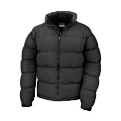 Męska Kurtka Holkham Down Feel Water Repellent. Czarne kurtki męskie RESULT, m, bez wzorów, sportowe, bez kaptura. Za 243.99 zł.