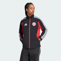 Podstawowa bluza reprezentacyjna Eintracht Frankfurt. Czarne bluzy bez kaptura męskie Adidas, m, z dresówki. Za 529.00 zł.