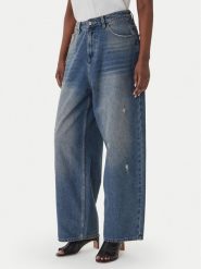 Eleh Jeansy EL098 Niebieski Wide Leg. Niebieskie jeansy damskie Eleh. Za 499.99 zł.