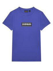 Napapijri T-Shirt S-Chamois NP0A4HYL D Niebieski Regular Fit. Niebieskie t-shirty chłopięce Napapijri, bez wzorów, z bawełny, bez ramiączek. Za 109.99 zł.