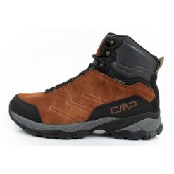 Buty trekkingowe CMP Melnick 3Q18587 P777 brązowe. Brązowe buty trekkingowe męskie na zimę, ze skóry, za kostkę, bez zapięcia. Za 588.17 zł.