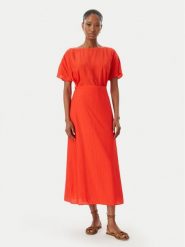 LOLA CASADEMUNT Sukienka codzienna MS2616020 Czerwony Regular Fit. Czerwone sukienki damskie lola casademunt, na co dzień, m, bez wzorów, z syntetyku, bez kołnierzyka, bez ramiączek, proste. Za 712.99 zł.