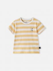 Reima T-Shirt Moomin Tussilango 5200202B Żółty Regular Fit. Żółte koszulki dziewczęce Reima, bez wzorów, z bawełny, bez ramiączek. Za 109.99 zł.