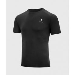 Koszulka sportowa męska Performance. Czarne t-shirty sportowe męskie NORDICDOTS, l, z materiału, bez ramiączek, na fitness i siłownię. Za 230.00 zł.