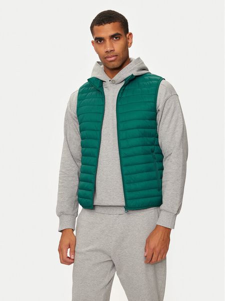 United Colors Of Benetton Kamizelka 2BA2UJ005 Zielony Regular Fit. Zielone kamizelki męskie United Colors Of Benetton, m, z syntetyku. Za 179.99 zł.