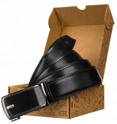 Pasek skórzany Peterson [DH] PTN AB35-02 czarny. Czarne paski męskie Peterson, bez wzorów, ze skóry, eleganckie. Za 69.99 zł.