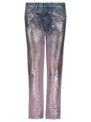Diesel Clothes Dżinsy "Rifty" - Slim Fit - w kolorze jasnoróżowo-niebieskim rozmiar: W26. Niebieskie jeansy damskie Diesel Clothes. Za 373.35 zł.