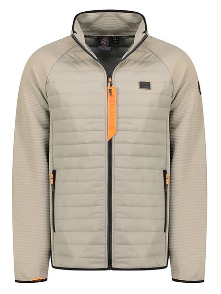 Geographical Norway Kurtka polarowa "Traboule" w kolorze beżowo-szarym rozmiar: M. Brązowe kurtki męskie Geographical Norway, m, bez wzorów, z polaru, bez kaptura. Za 165.71 zł.