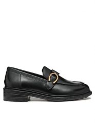 Geox Mokasyny D Walk Pleasure D46TGC 00043 C9999 Czarny. Czarne mokasyny damskie Geox, ze skóry. Za 419.99 zł.
