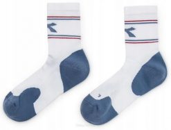 Skarpety tenisowe Diadora Socks Court. Białe skarpetki damskie Diadora, bez wzorów, z elastanu. Za 42.99 zł.