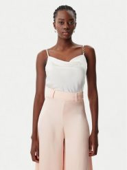 Rinascimento Top CFC0019818002 Biały Regular Fit. Białe topy damskie RINASCIMENTO, xl, bez wzorów, z syntetyku, bez ramiączek. Za 169.99 zł.