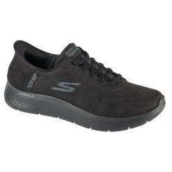 Buty sportowe Sneakersy męskie, Slip-Ins: GO Walk Flex - Smooth Motion. Czarne buty sportowe na co dzień męskie Skechers, bez zapięcia, trekkingowe. Za 379.99 zł.