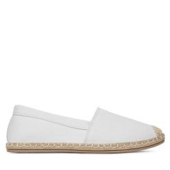 Espadryle JENNY. Białe espadryle damskie Jenny, bez wzorów, bez obcasa. Za 48.99 zł.
