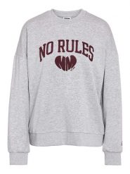 Noisy may Bluza "Soco" w kolorze jasnoszarym rozmiar: XL. Szare bluzy bez kaptura damskie Noisy may, xl. Za 92.64 zł.