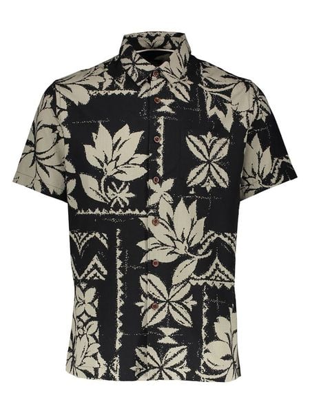 Quiksilver Koszula "Roots" - Regular fit - w kolorze czarnym rozmiar: L. Czarne koszule męskie Quiksilver, l, bez wzorów, bez kołnierzyka, bez ramiączek. Za 134.95 zł.
