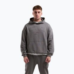 Bluza męska BOXRAW East Street Hoodie. Szare bluzy z kapturem męskie BOXRAW, m, z bawełny. Za 279.99 zł.
