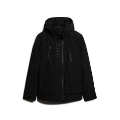 Kurtka wodoodporna Superdry Ultimate. Czarne kurtki męskie Superdry., xl, bez wzorów, z gumy, eleganckie, bez kaptura. Za 650.30 zł.