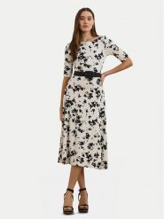 LAUREN RALPH LAUREN Sukienka codzienna 250964093001 Biały Regular Fit. Białe sukienki damskie Lauren Ralph Lauren, na co dzień, xs, bez wzorów, z bawełny, bez kołnierzyka, bez ramiączek, proste. Za 609.99 zł.