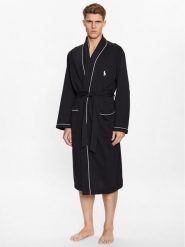 Polo Ralph Lauren Szlafrok 714899677001 Czarny. Czarne szlafroki męskie Polo Ralph Lauren, m, bez wzorów, z syntetyku. Za 599.99 zł.