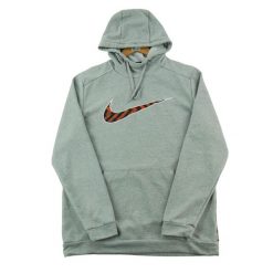Bluza męska z kapturem Nike Dri-Fit szara. Szare bluzy sportowe męskie Nike, l, z materiału. Za 85.16 zł.